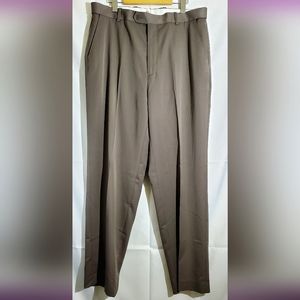 Denver Hayes Men's Taupe Straight Leg Dress Pants - 36x32